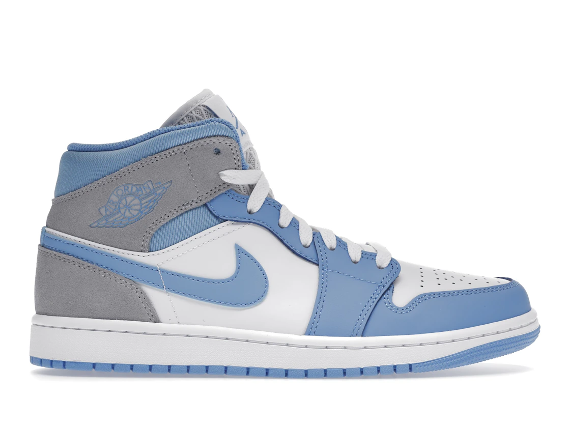 Vue 1 de Jordan 1 Mid University Blue Grey