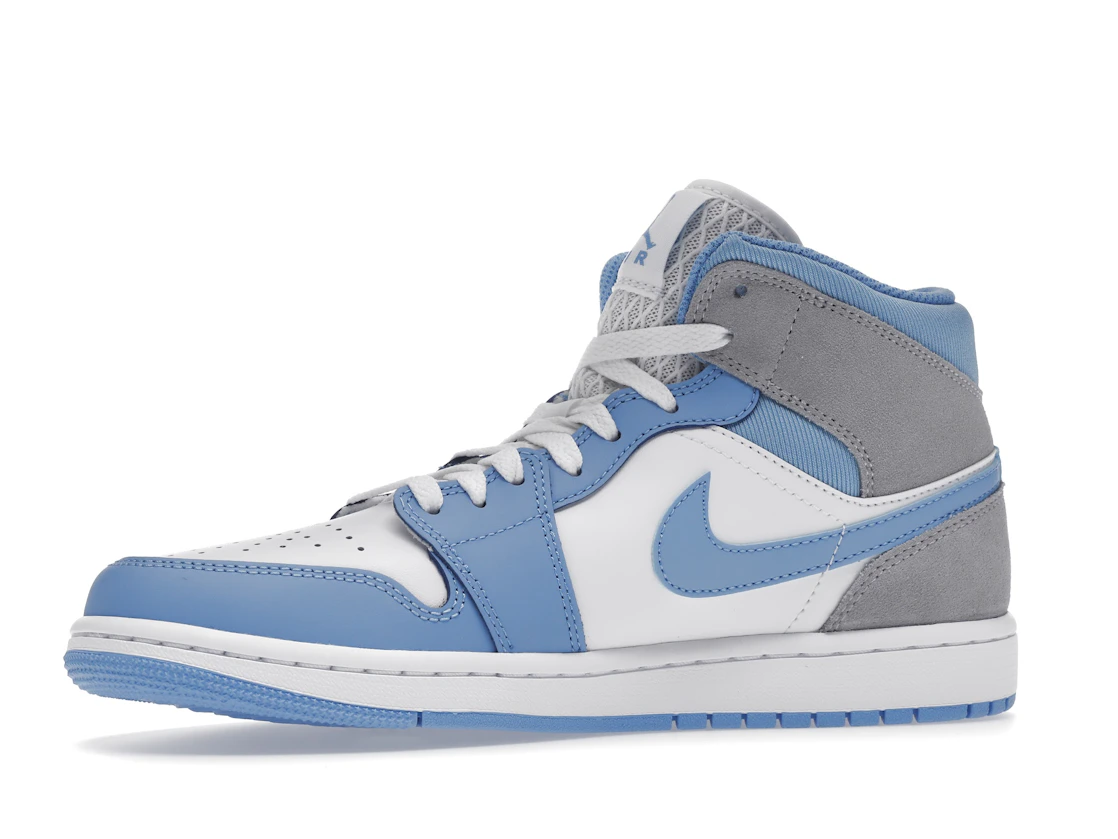 Vue 17 de Jordan 1 Mid University Blue Grey