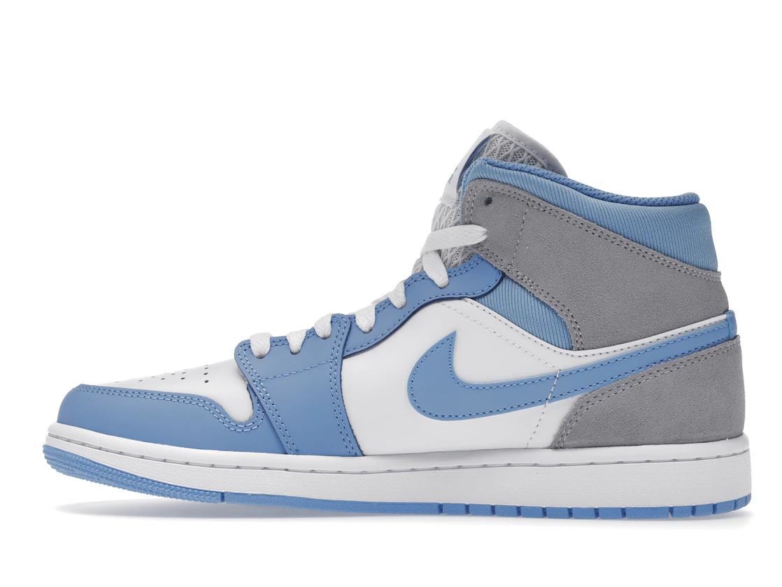 Vue 20 de Jordan 1 Mid University Blue Grey