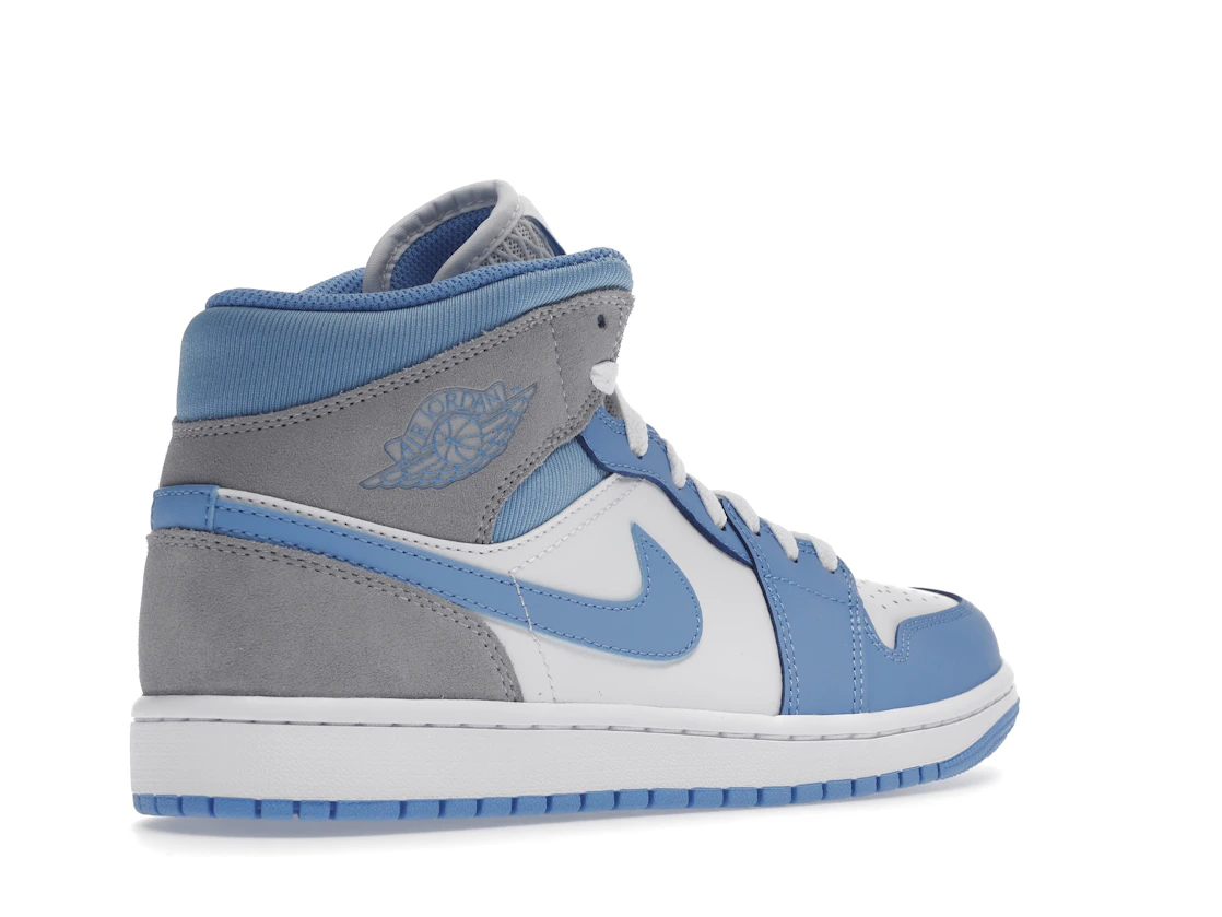 Vue 33 de Jordan 1 Mid University Blue Grey