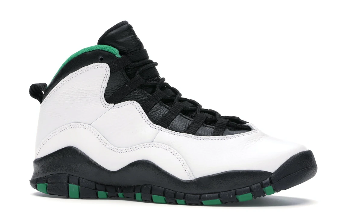 Vue 3 de Jordan 10 Retro Seattle (GS)