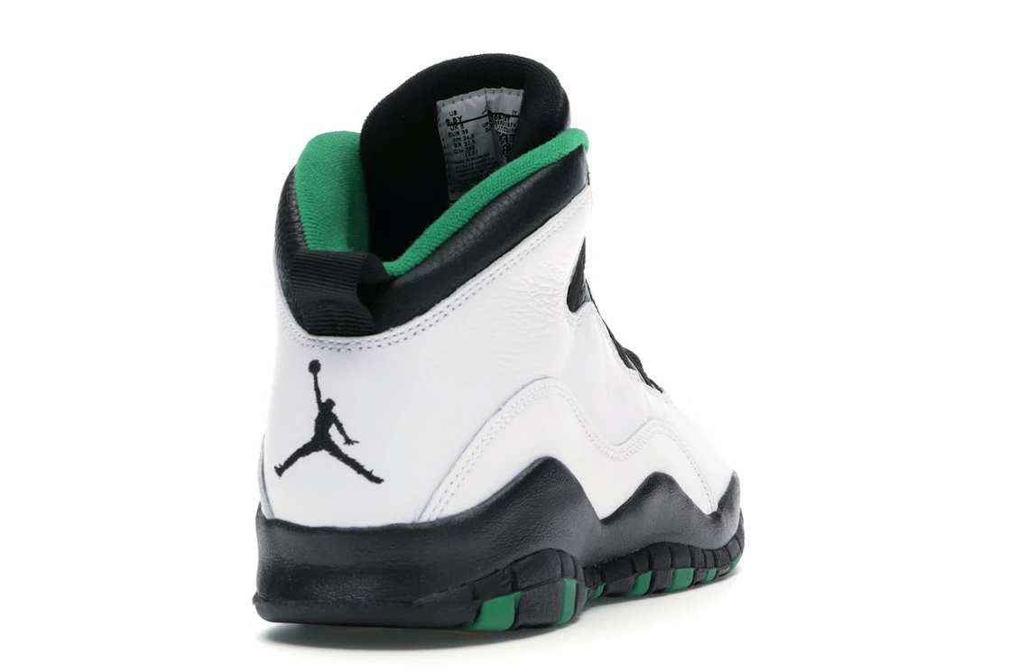 Vue 30 de Jordan 10 Retro Seattle (GS)