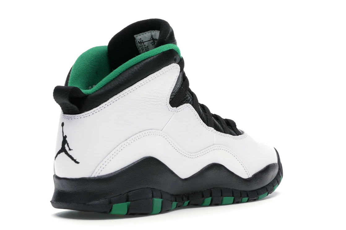 Vue 32 de Jordan 10 Retro Seattle (GS)