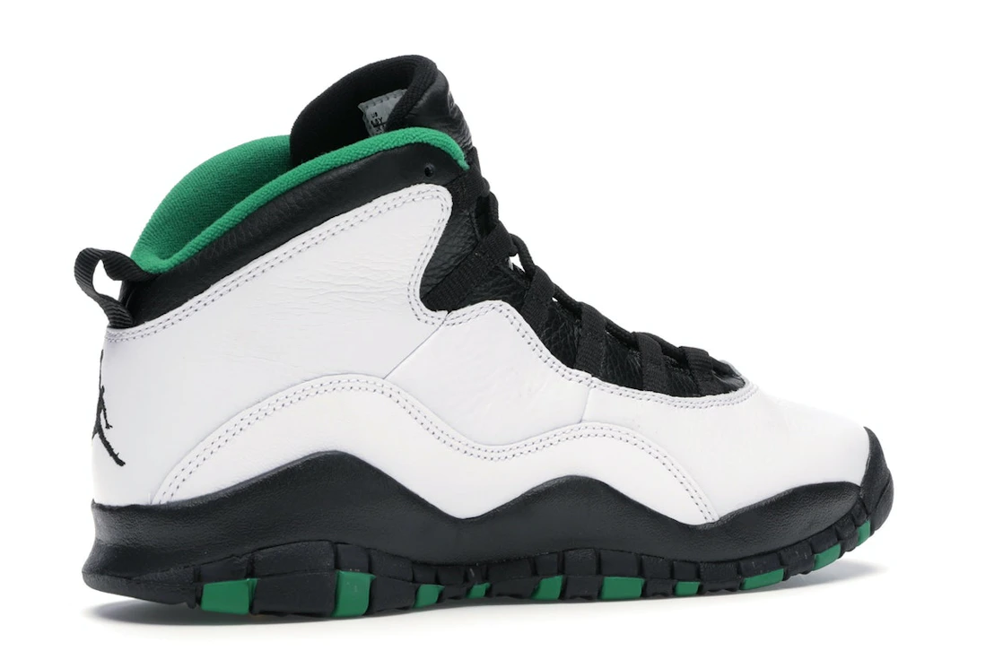 Vue 34 de Jordan 10 Retro Seattle (GS)