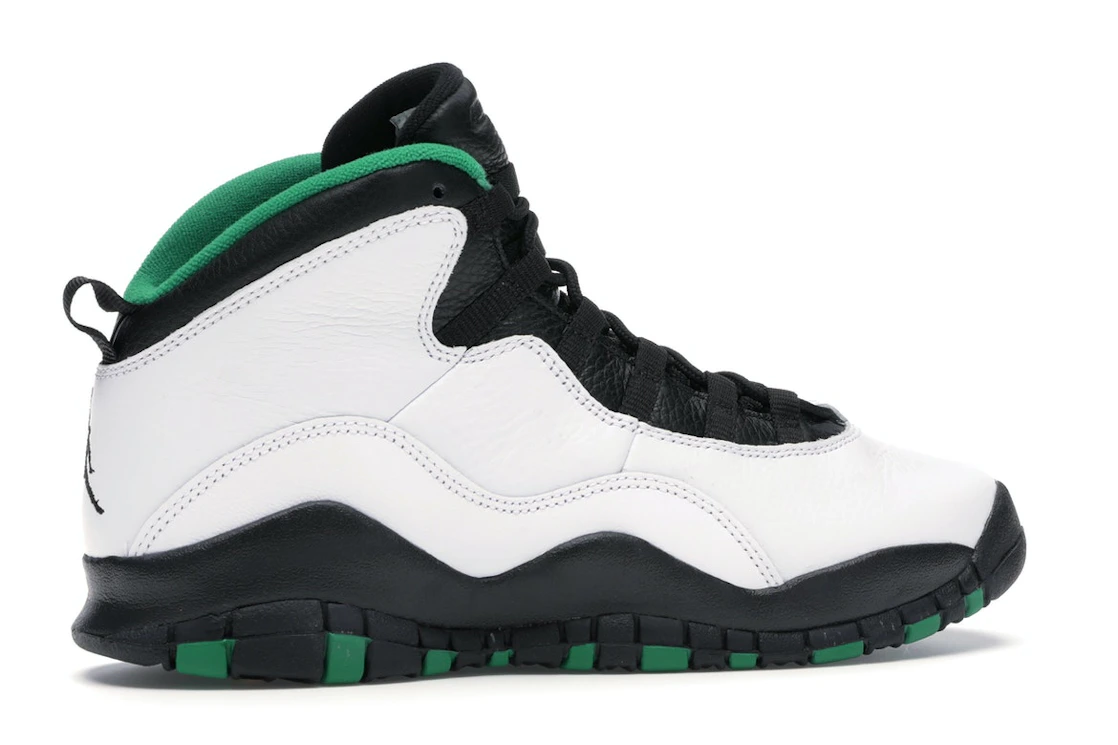 Vue 35 de Jordan 10 Retro Seattle (GS)