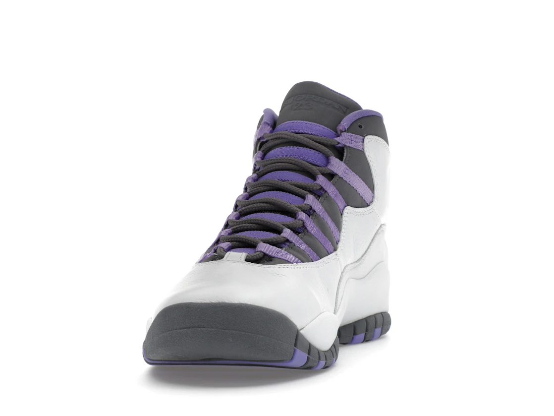 Vue 12 de Jordan 10 Retro White Medium Violet 