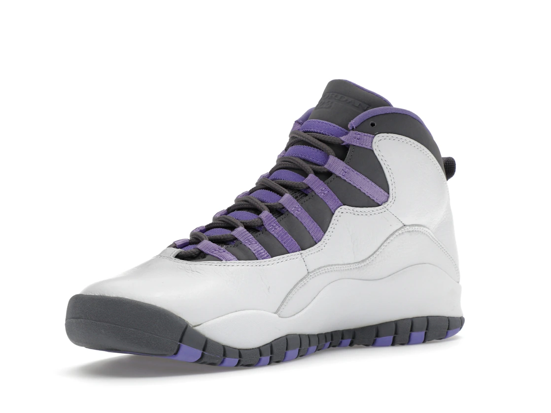 Vue 15 de Jordan 10 Retro White Medium Violet 