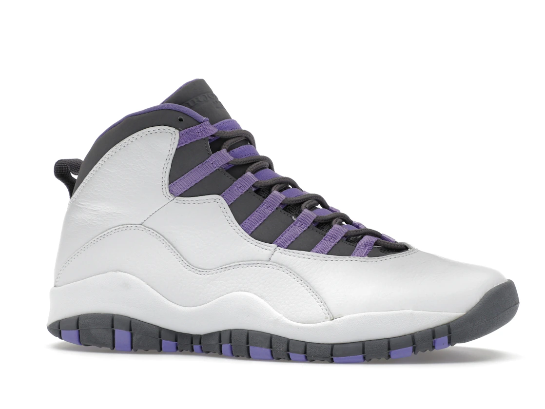 Vue 3 de Jordan 10 Retro White Medium Violet 