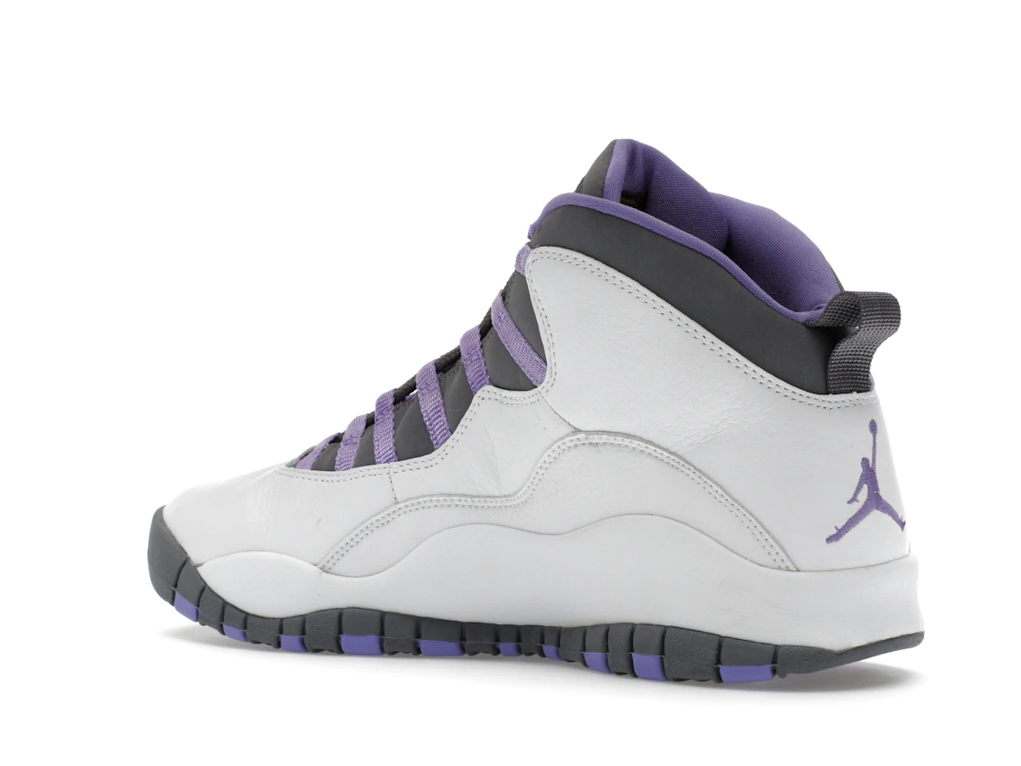 Vue 23 de Jordan 10 Retro White Medium Violet 