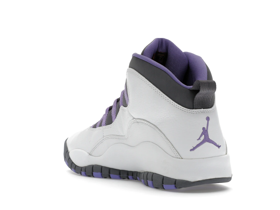 Vue 25 de Jordan 10 Retro White Medium Violet 
