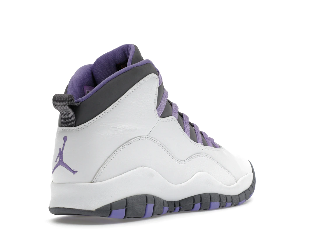 Vue 32 de Jordan 10 Retro White Medium Violet 