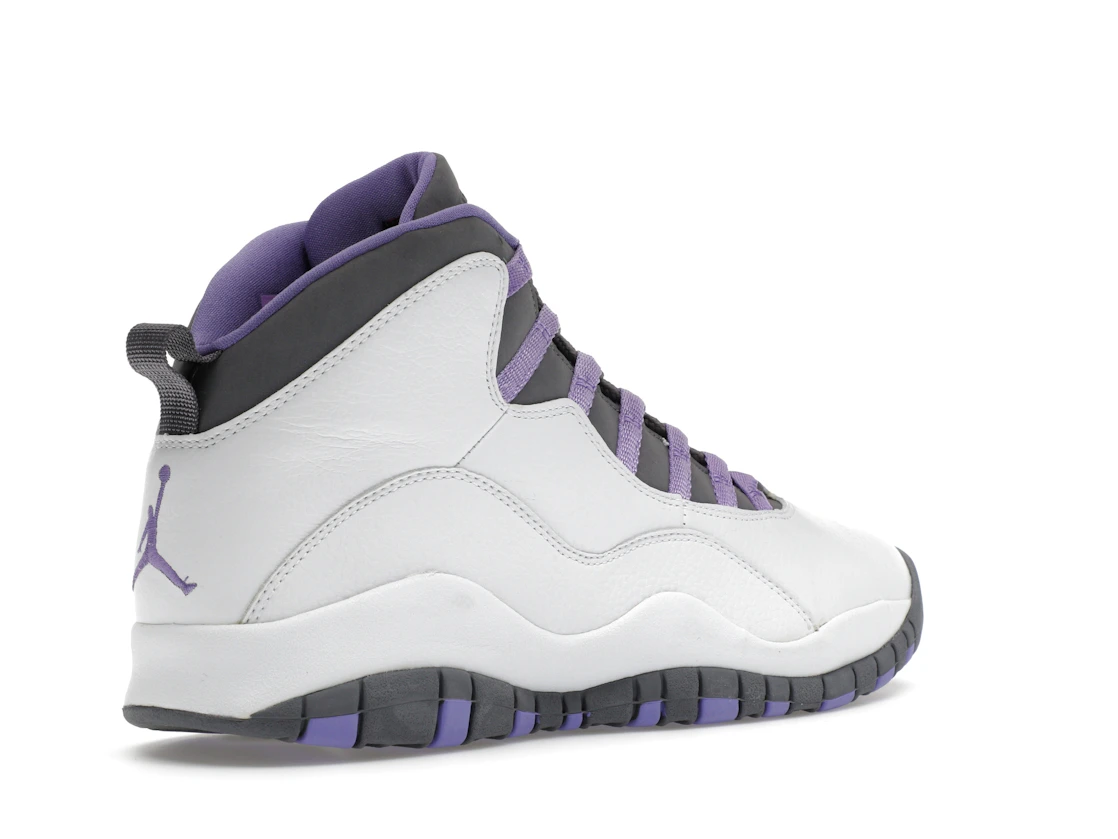 Vue 33 de Jordan 10 Retro White Medium Violet 