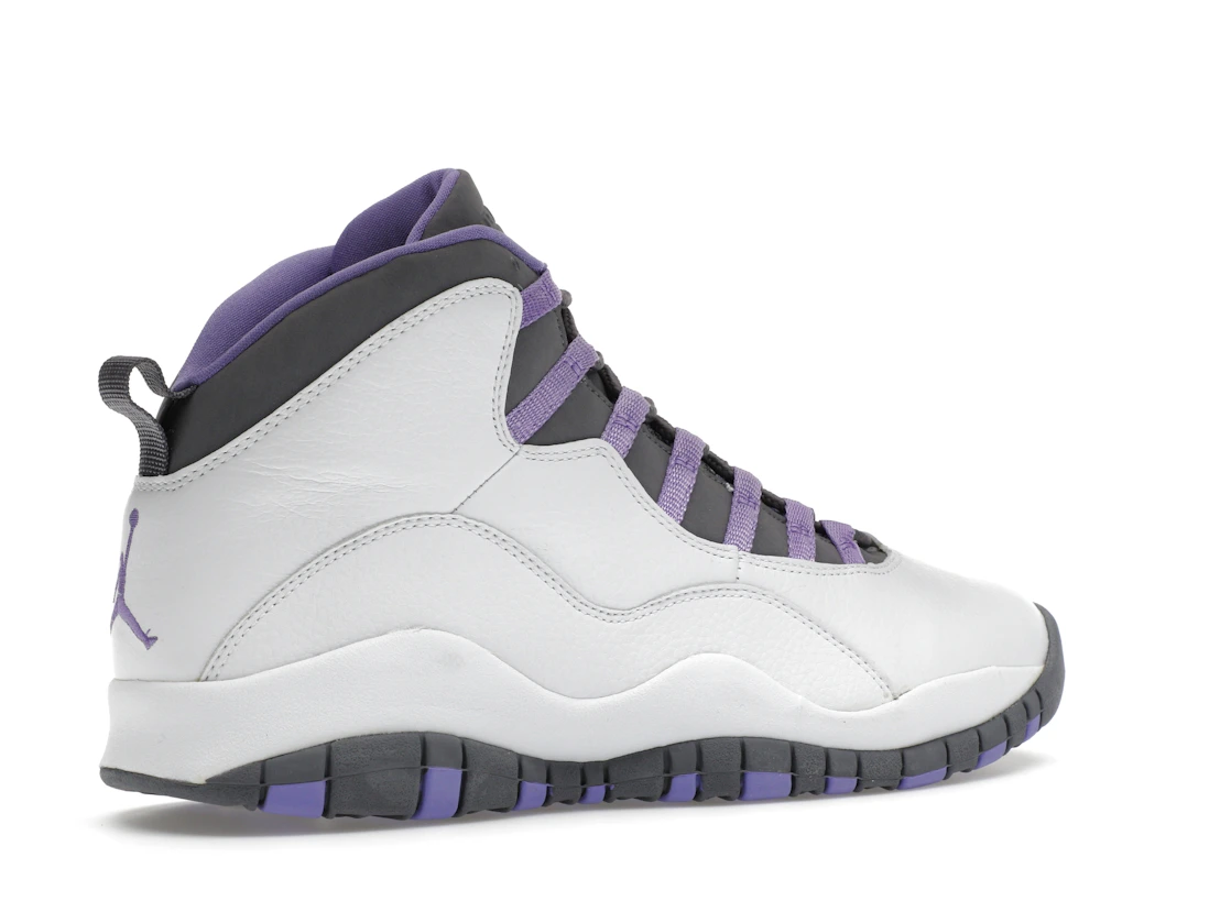 Vue 34 de Jordan 10 Retro White Medium Violet 