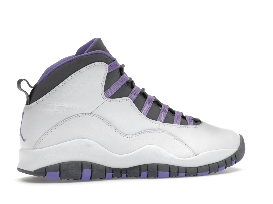 Vue 35 de Jordan 10 Retro White Medium Violet 