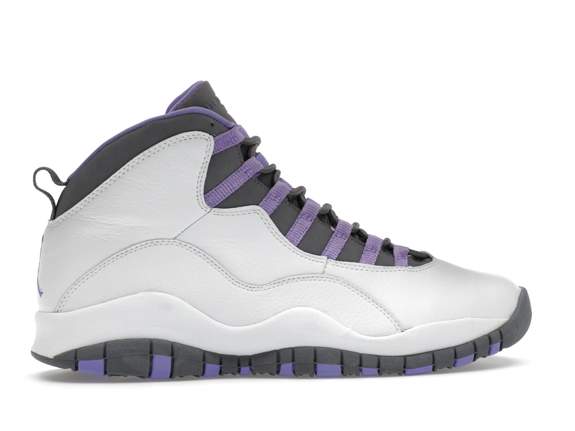 Vue 36 de Jordan 10 Retro White Medium Violet 
