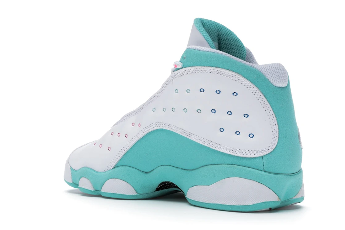 Vue 23 de Jordan 13 Retro White Soar Green Pink (GS)