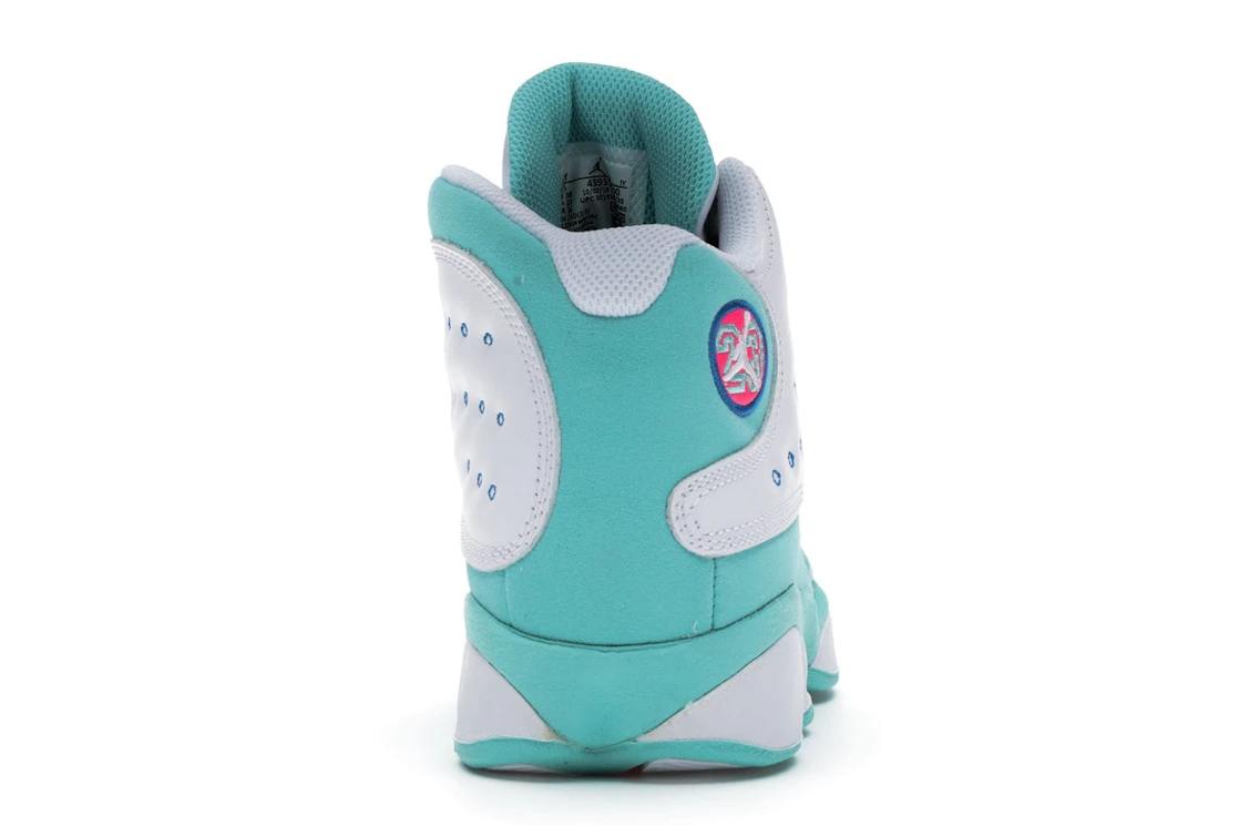 Vue 28 de Jordan 13 Retro White Soar Green Pink (GS)