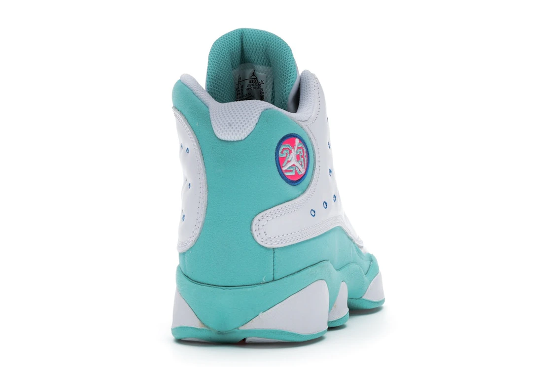 Vue 29 de Jordan 13 Retro White Soar Green Pink (GS)