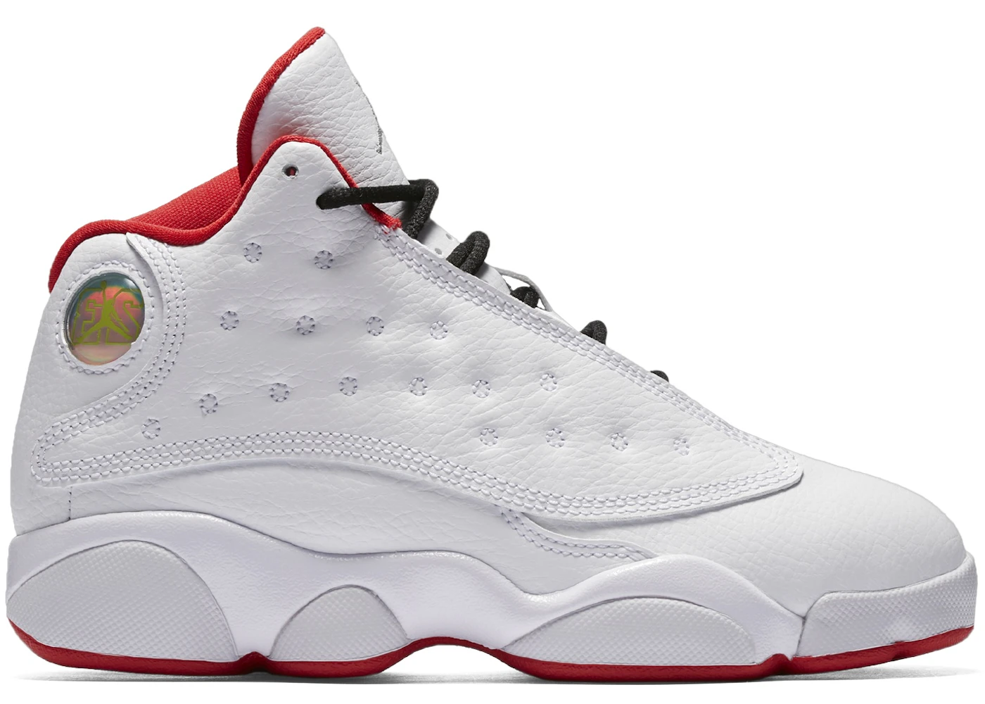 Jordan 13 Retro White University Red Black Metal Silver (PS)