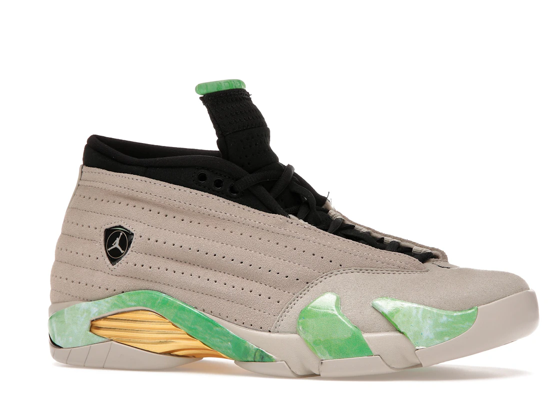 Vue 3 de Jordan 14 Retro Aleali May Fortune 