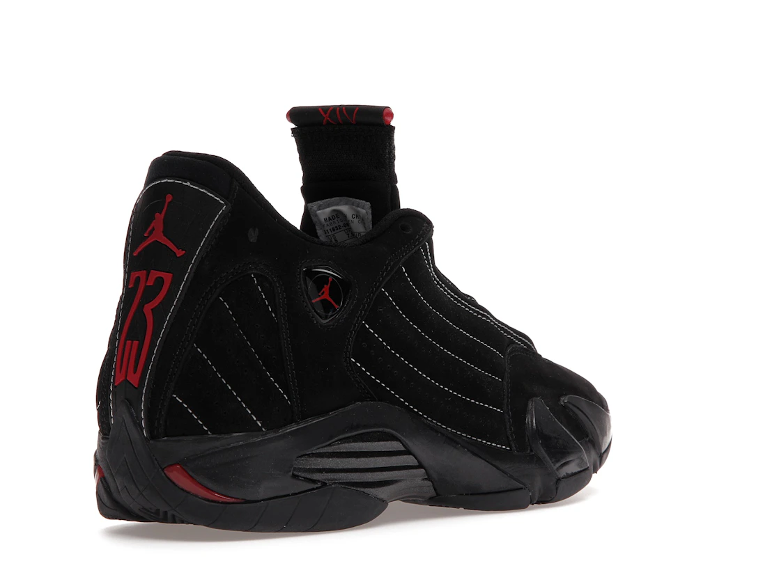 Vue 32 de Jordan 14 Retro Black CDP (2008)