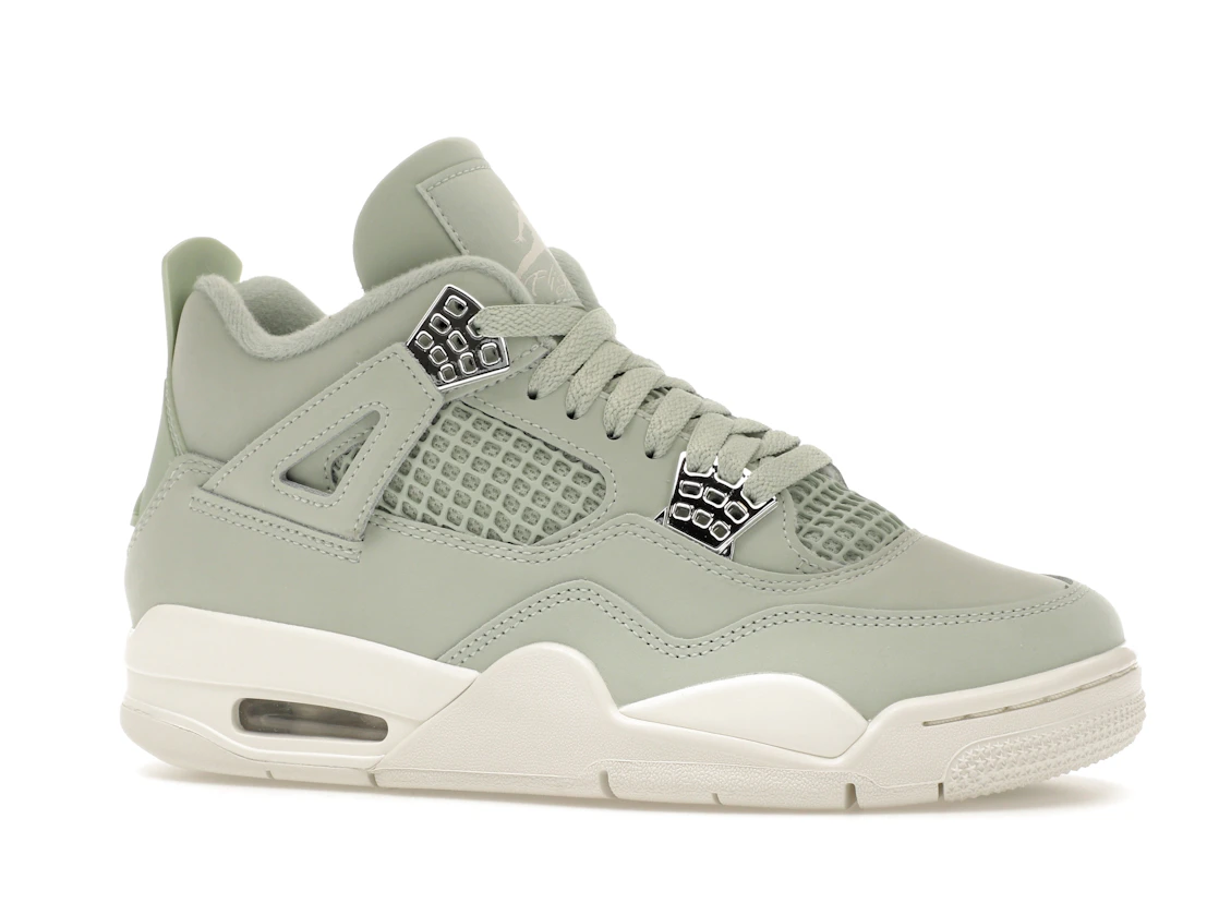 Vue 3 de Jordan 4 Retro Seafoam Sail 