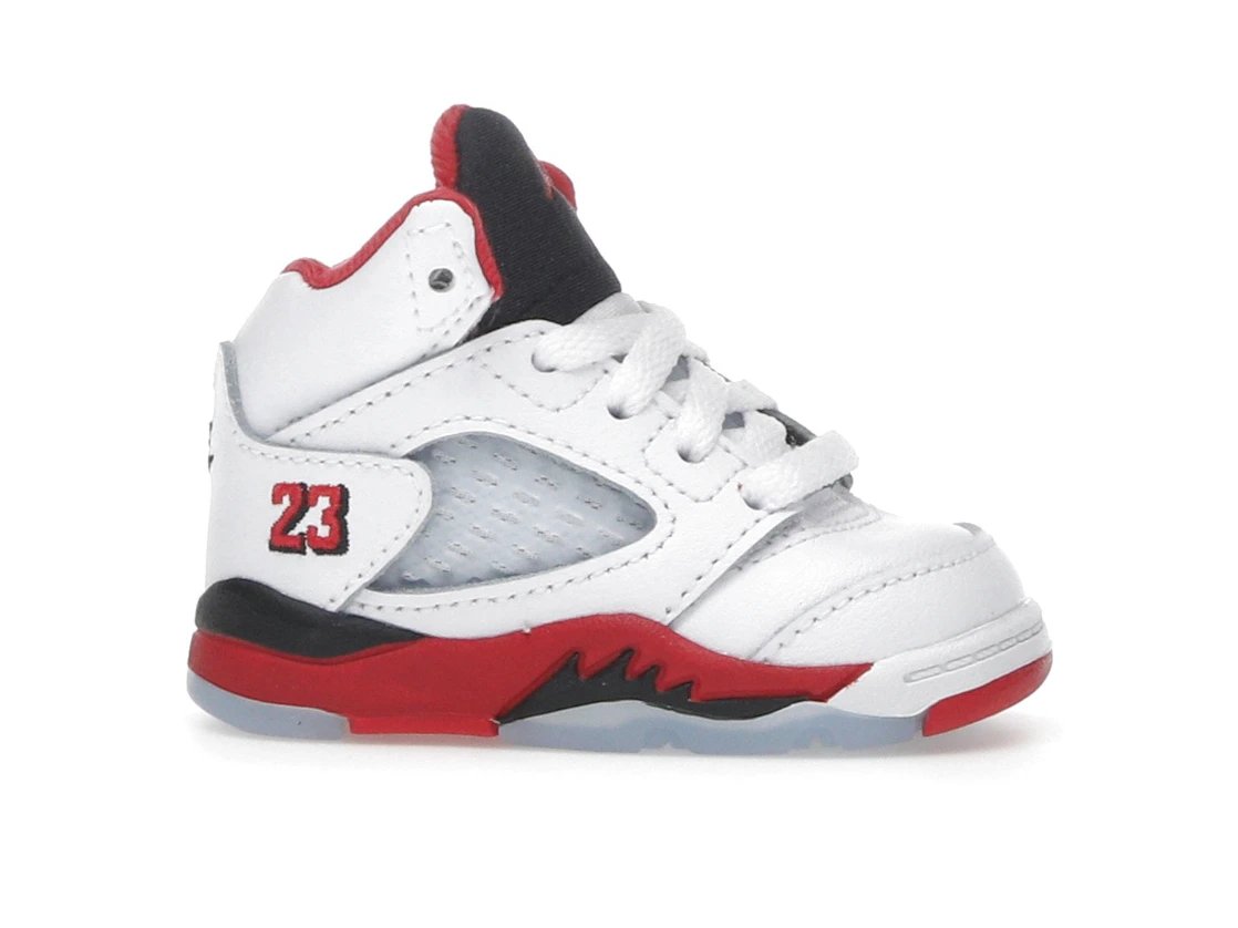 Vue 2 de Jordan 5 Retro Fire Red Black Tongue (2025) (TD)