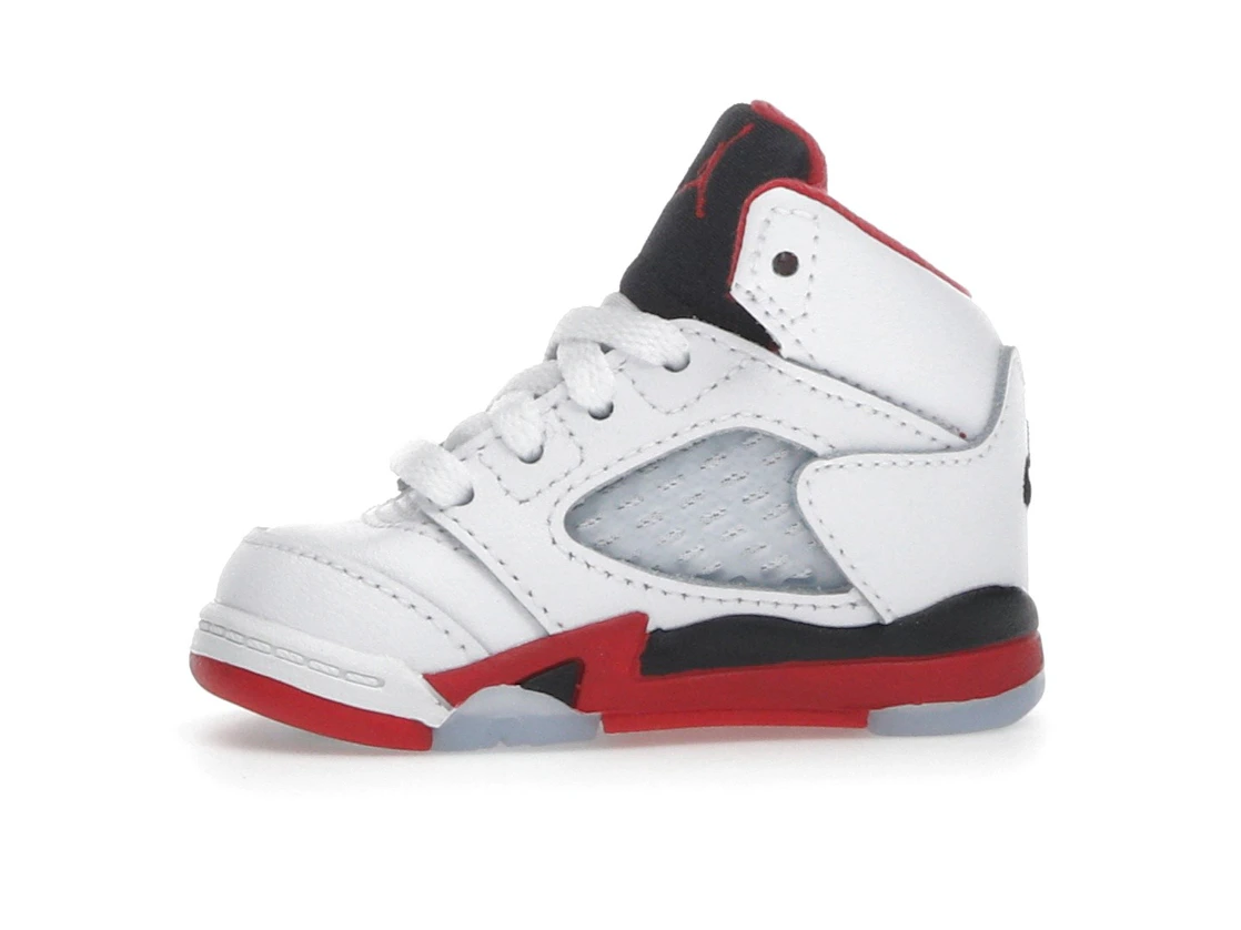 Vue 18 de Jordan 5 Retro Fire Red Black Tongue (2025) (TD)