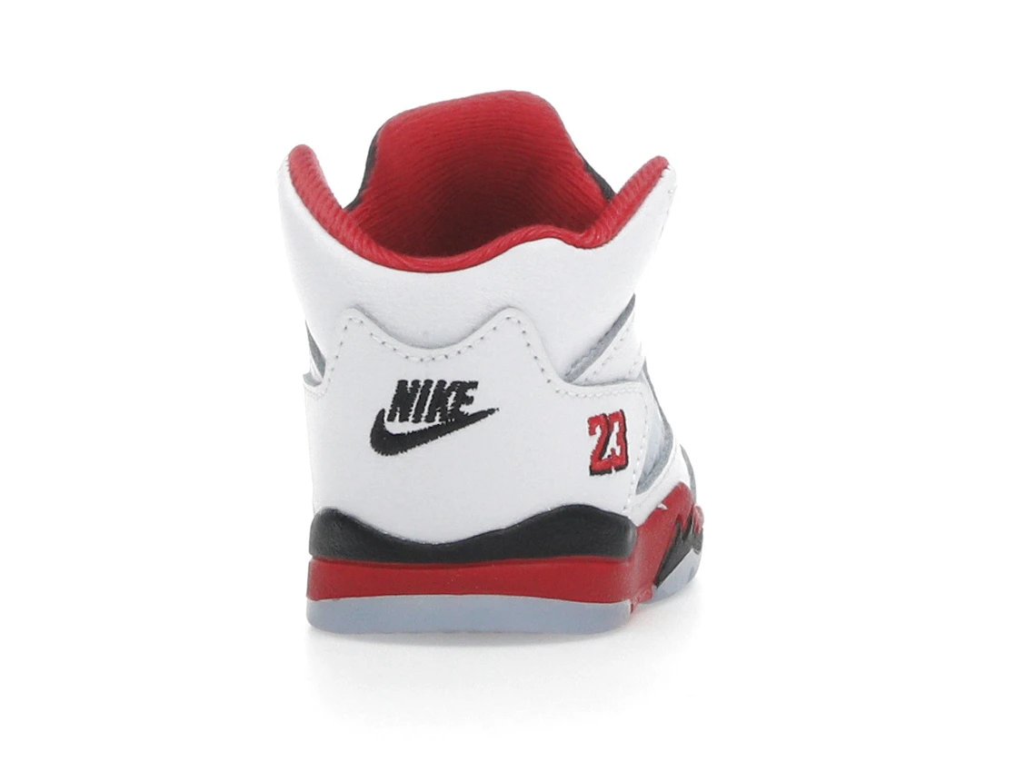 Vue 29 de Jordan 5 Retro Fire Red Black Tongue (2025) (TD)