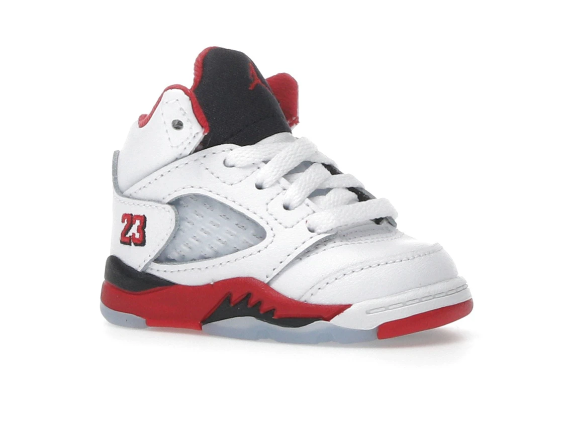 Vue 4 de Jordan 5 Retro Fire Red Black Tongue (2025) (TD)