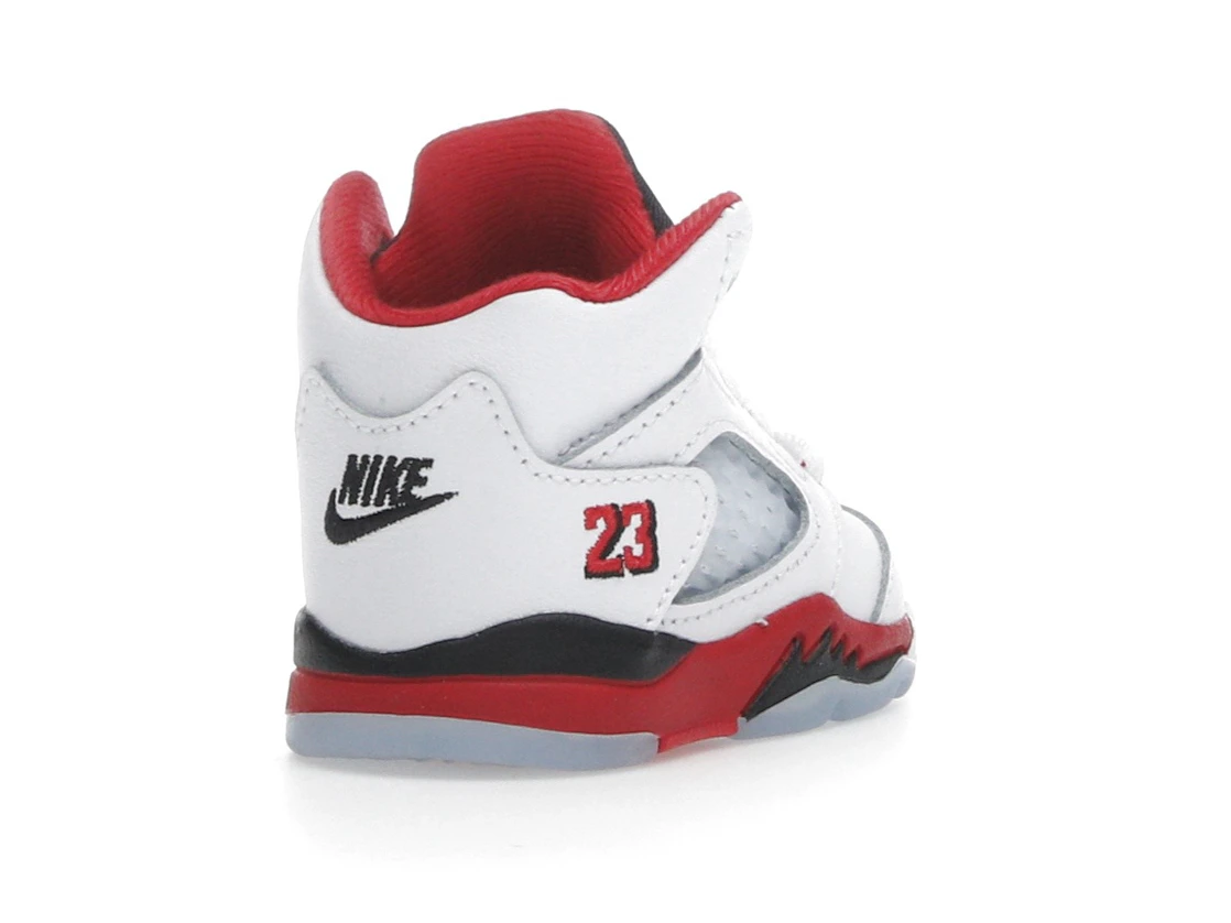 Vue 31 de Jordan 5 Retro Fire Red Black Tongue (2025) (TD)