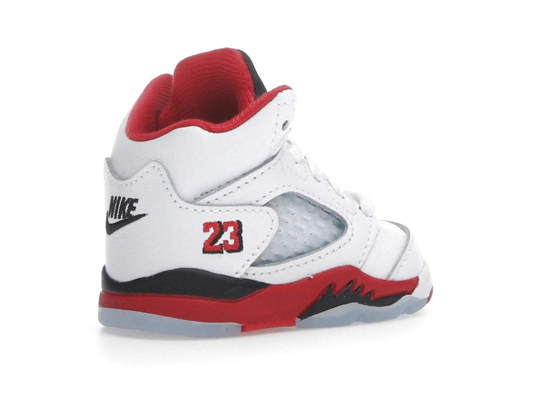 Vue 33 de Jordan 5 Retro Fire Red Black Tongue (2025) (TD)