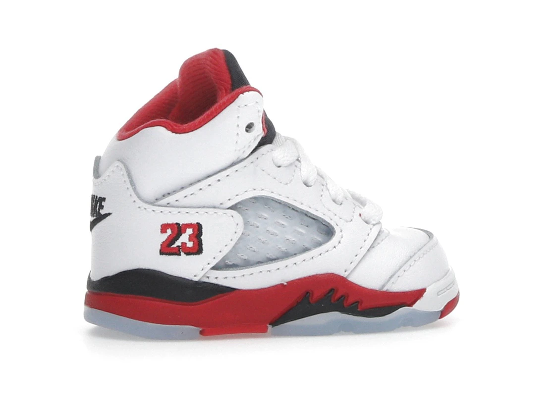 Vue 35 de Jordan 5 Retro Fire Red Black Tongue (2025) (TD)