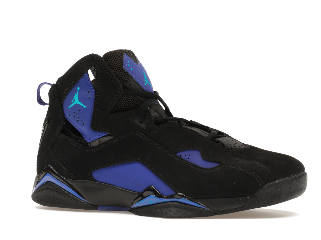 Vue 3 de Jordan True Flight Black Blue Lagoon