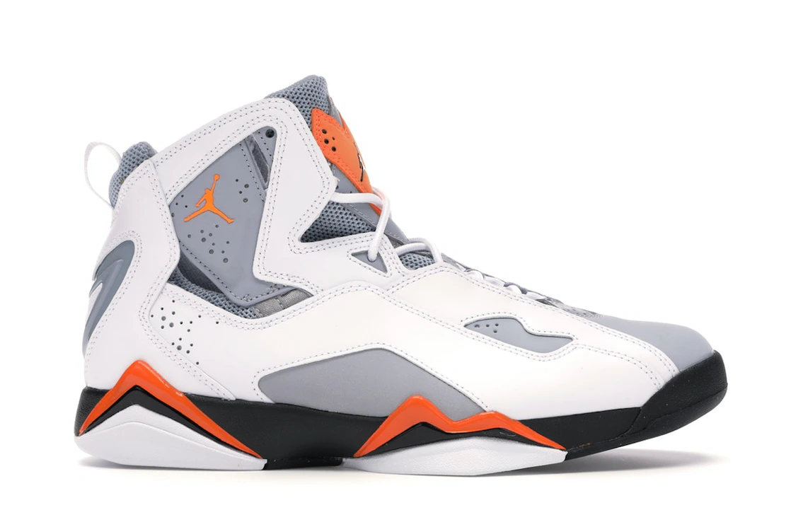 Vue 1 de Jordan True Flight White Orange Grey