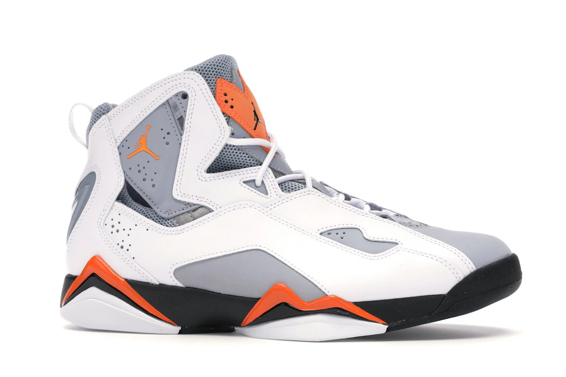 Vue 2 de Jordan True Flight White Orange Grey