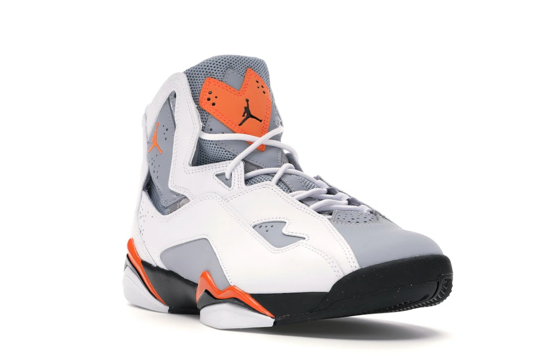 Vue 6 de Jordan True Flight White Orange Grey