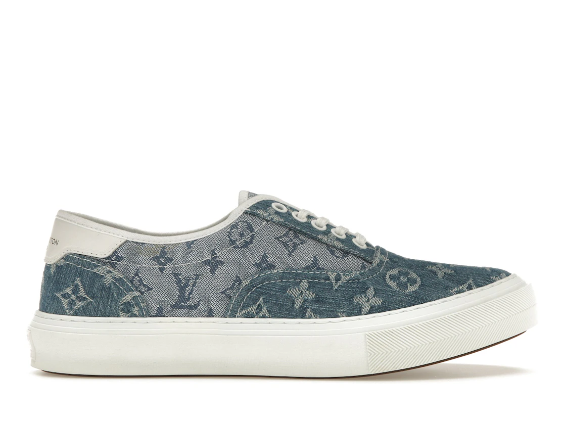 Vue 1 de Louis Vuitton Trocadero Monogrm Sneaker Denim Blue