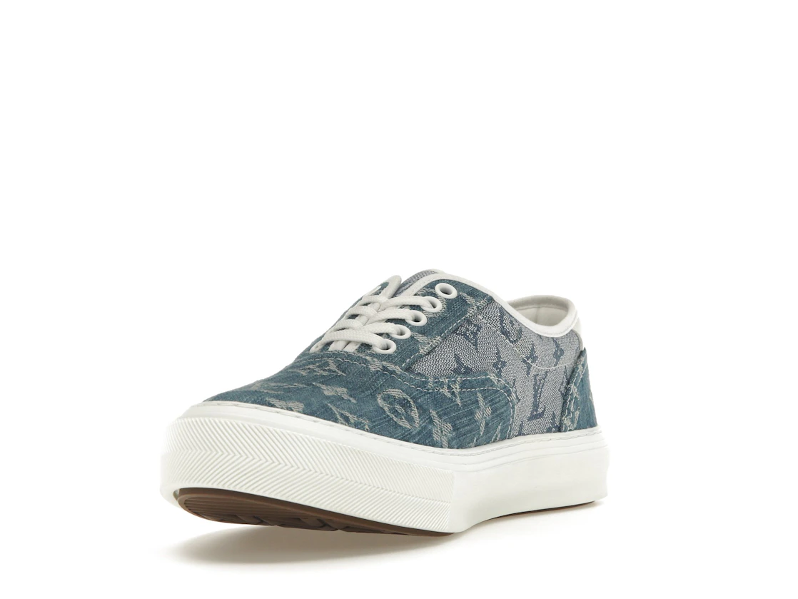 Vue 13 de Louis Vuitton Trocadero Monogrm Sneaker Denim Blue