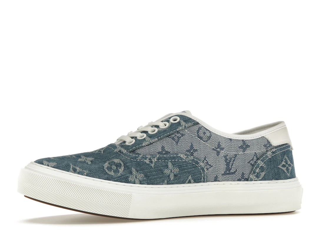 Vue 17 de Louis Vuitton Trocadero Monogrm Sneaker Denim Blue