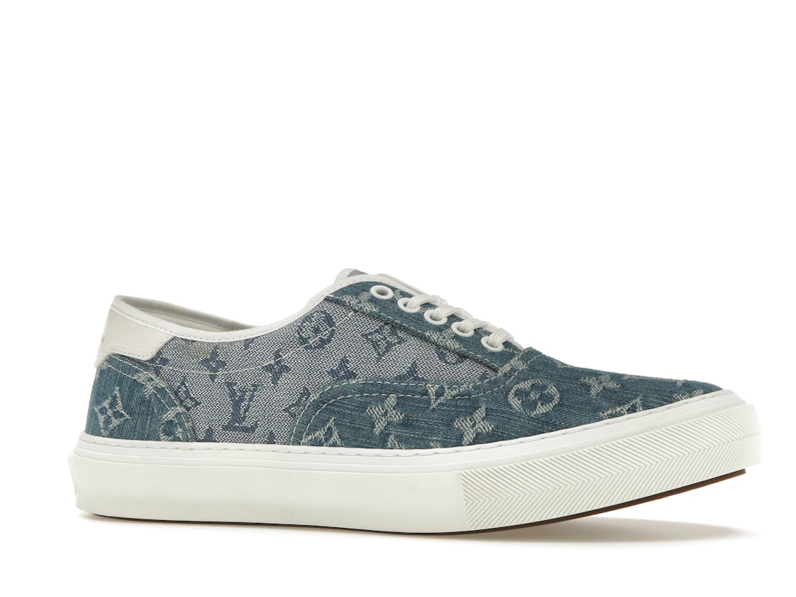 Vue 3 de Louis Vuitton Trocadero Monogrm Sneaker Denim Blue