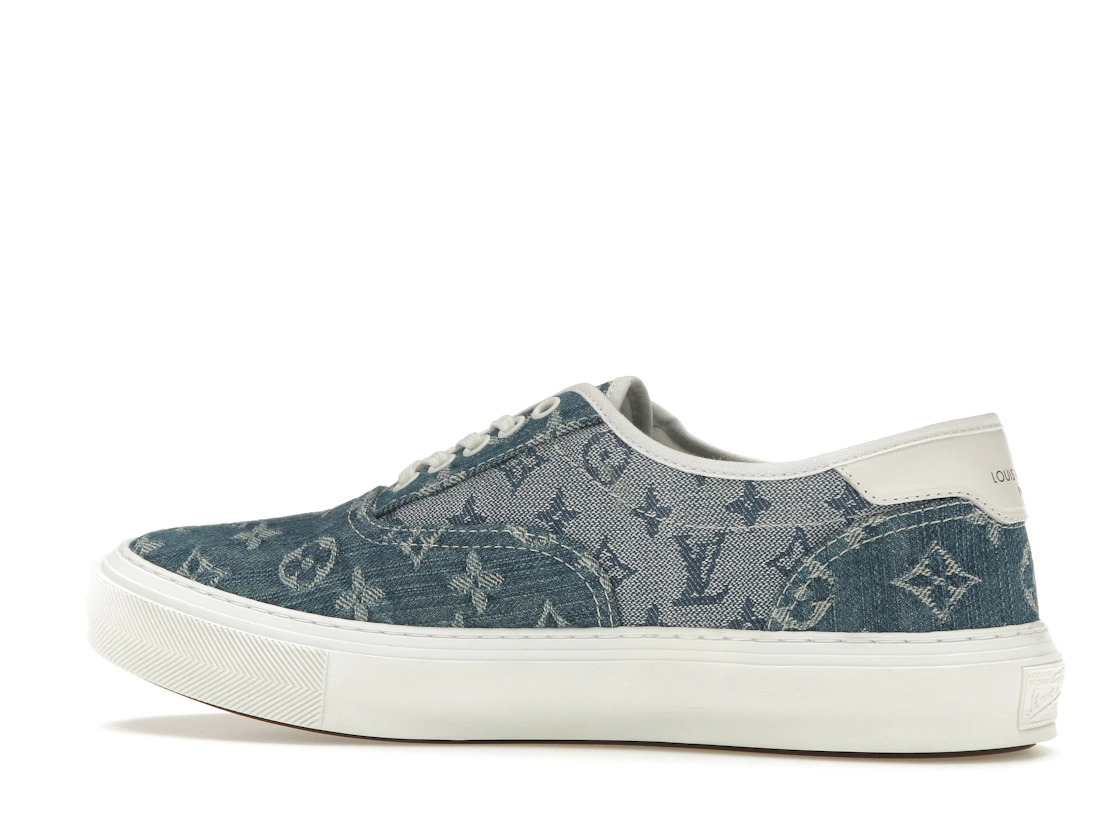 Vue 21 de Louis Vuitton Trocadero Monogrm Sneaker Denim Blue