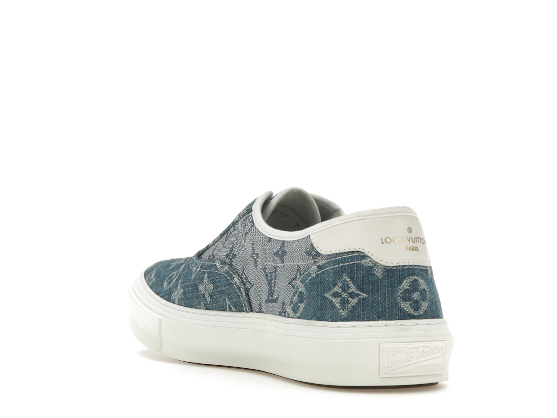 Vue 25 de Louis Vuitton Trocadero Monogrm Sneaker Denim Blue
