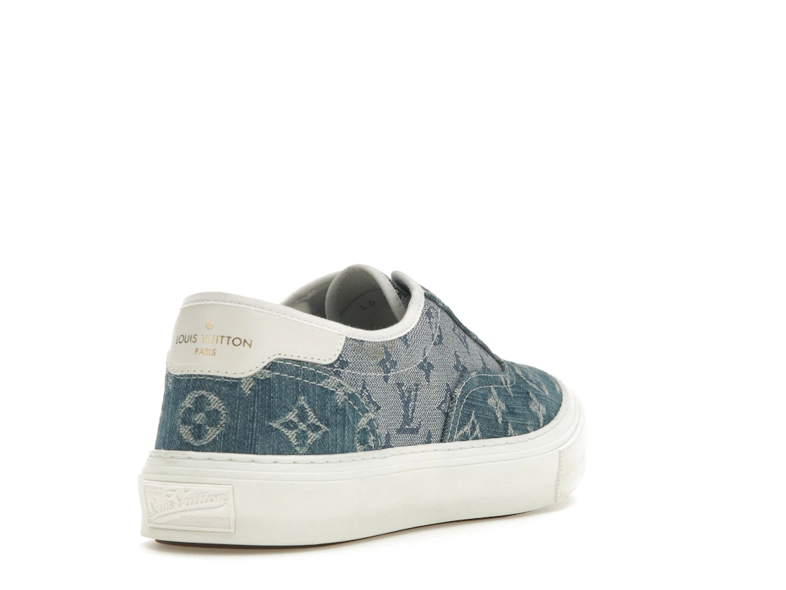 Vue 31 de Louis Vuitton Trocadero Monogrm Sneaker Denim Blue