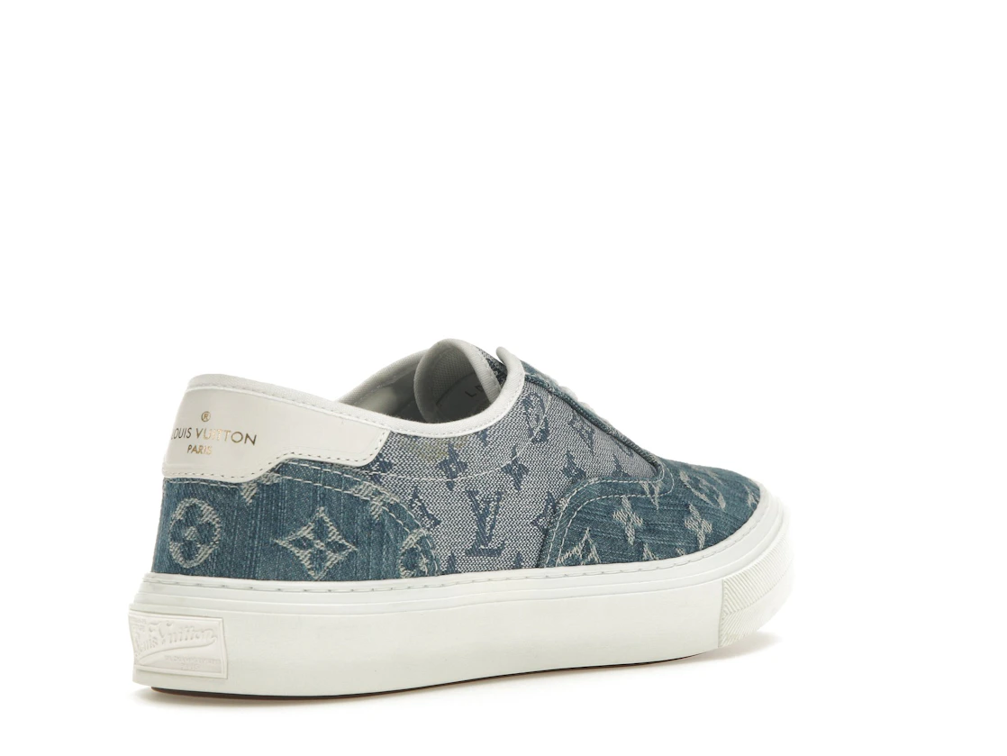 Vue 32 de Louis Vuitton Trocadero Monogrm Sneaker Denim Blue