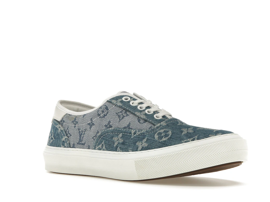 Vue 5 de Louis Vuitton Trocadero Monogrm Sneaker Denim Blue