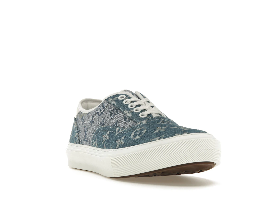 Vue 7 de Louis Vuitton Trocadero Monogrm Sneaker Denim Blue