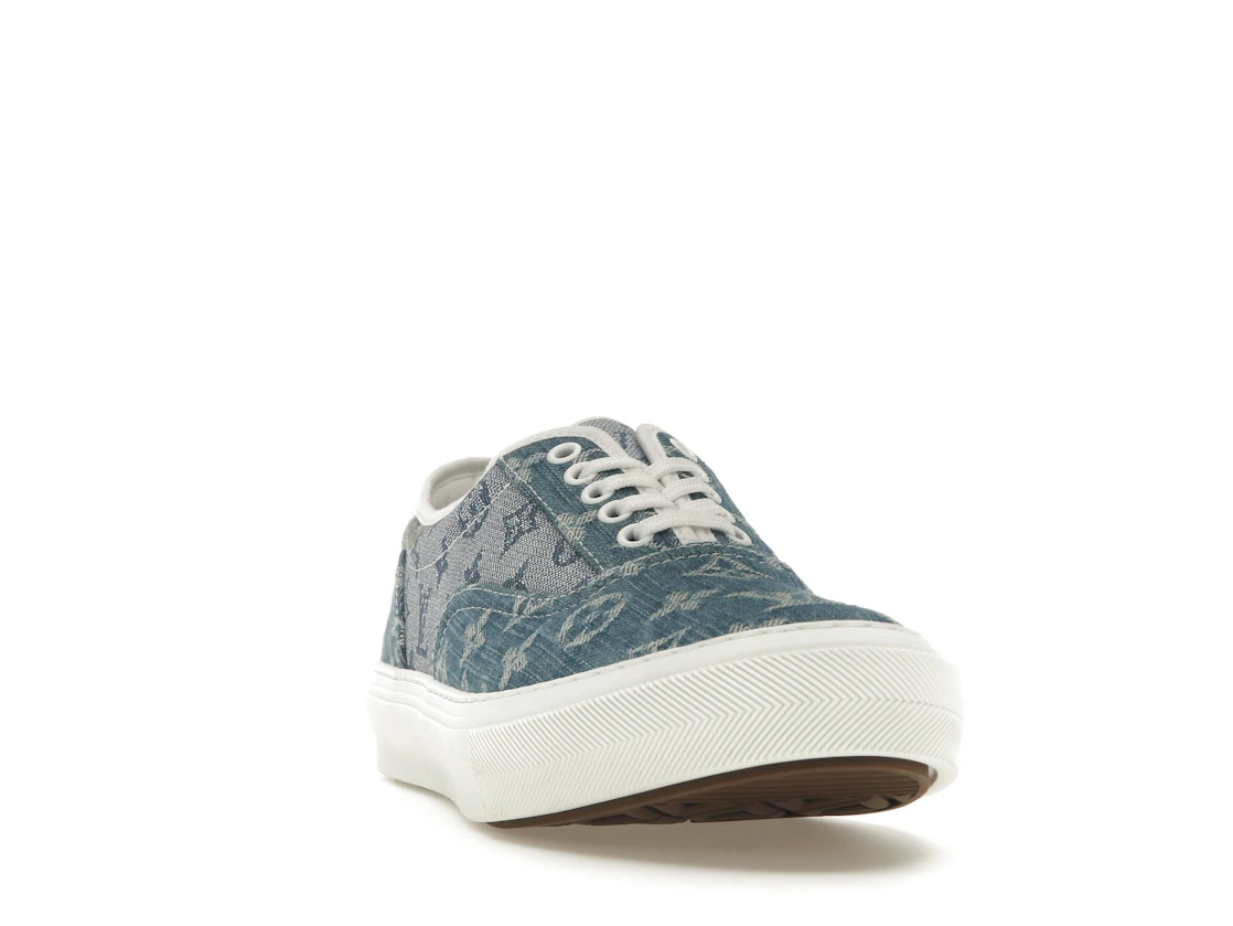 Vue 8 de Louis Vuitton Trocadero Monogrm Sneaker Denim Blue