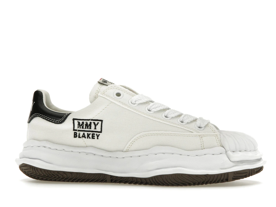 Vue 2 de Maison Mihara Yasuhiro Blakey OG Sole Canvas Low White Black