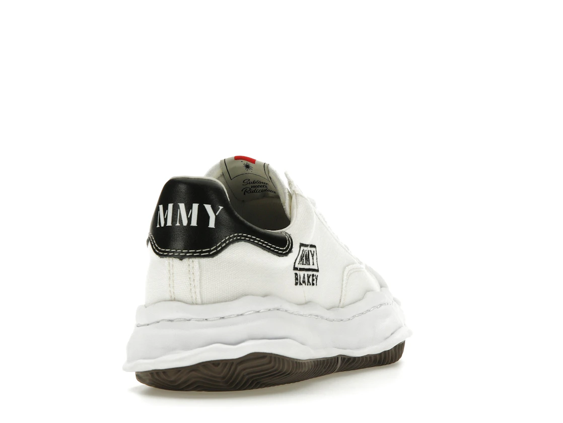 Vue 30 de Maison Mihara Yasuhiro Blakey OG Sole Canvas Low White Black